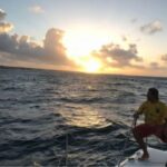 Captain Steve looking out on the ocean onboard Alyosha.